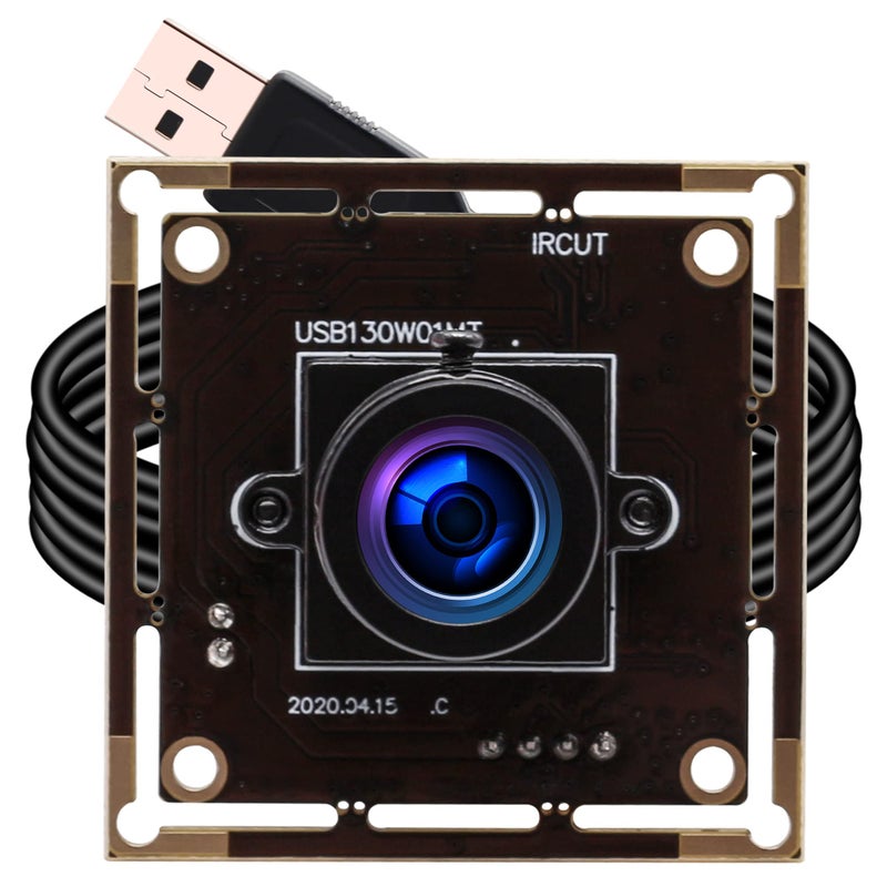 ELP 1.3megapixel Low Illumination USB Camera Module with 2.8mm Lens for Computer 0.01lux Day Night Vision Mini UVC USB2.0 Video Webcam Board 960P Embedded PC Camera for for Computer, Laptop - Image 1